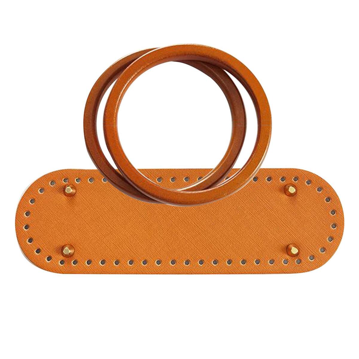 3x DIY Crochet Bags Bottom Pad Weaving Bag Insert Handbags Making Supplies