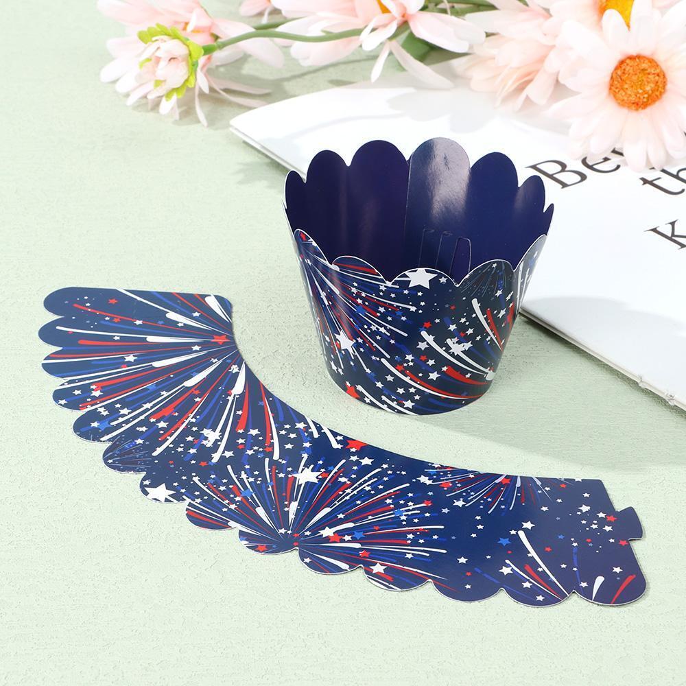 Flag Patriotic Sign Cake Decoration 4th of July Independence Day Cake Topper