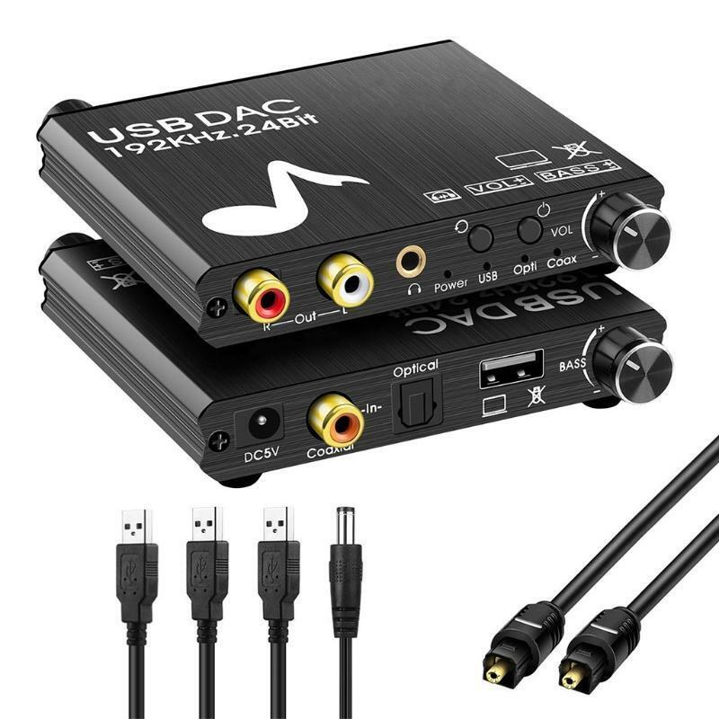 Digital to analog audio converter USB sound card digital audio converter