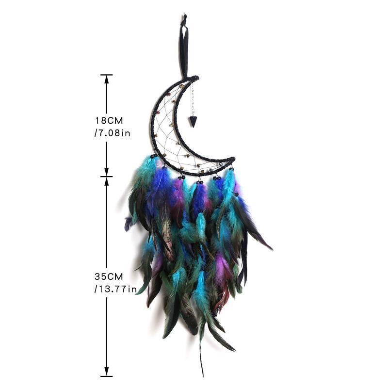 Elegant Dreamcatcher for Kids Moon Dream Catchers Wall Hanging Handmade Craft