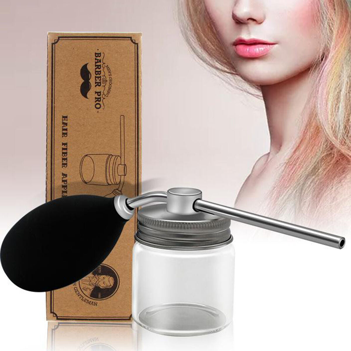Talc Powder Blower Puffer Barbers Hairdressers Talcum Bottle Hair Salon