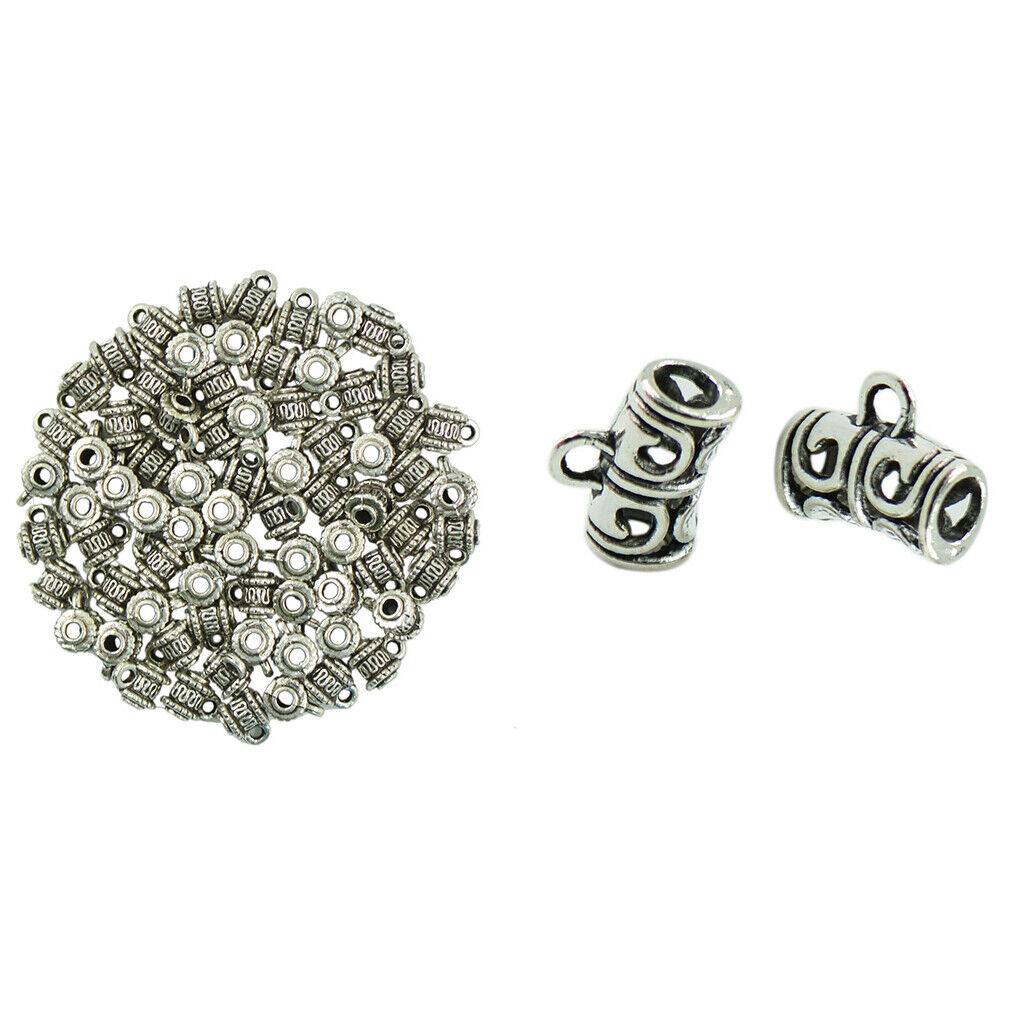 100 * Hanger Dangle Charm Pendants Spacer  with Loop Tibetan