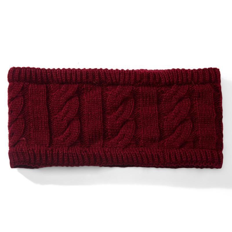 6Pcs Winter Women Knitted Headbands Chunky Elastic Headband Head Wrap Ear Warmer