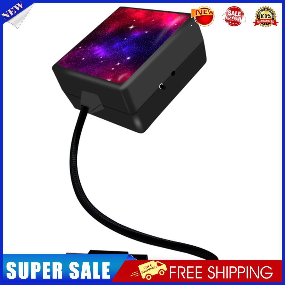 USB Car Ceiling Atmosphere Light 2-Color Starry Sky Ambient Lamp (Red+Blue)