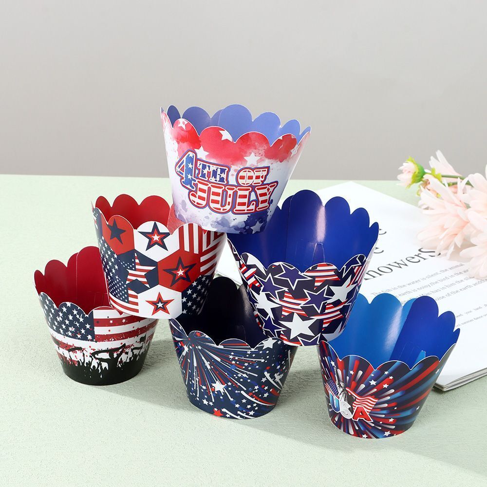 Flag Patriotic Sign Cake Decoration 4th of July Independence Day Cake Topper