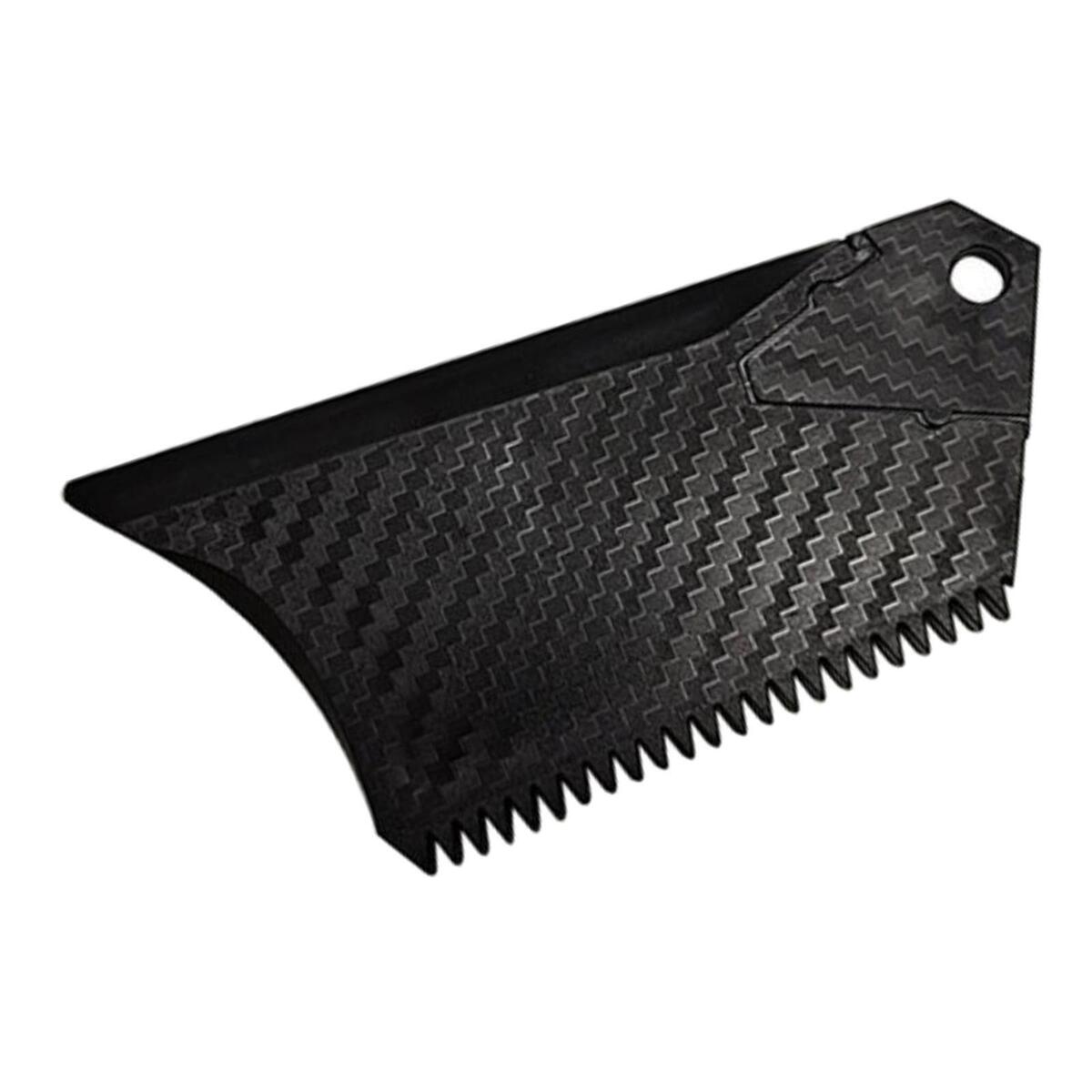 Surfboard Wax Comb Black Portable Surf Board Wax Scraper and Wax Remover