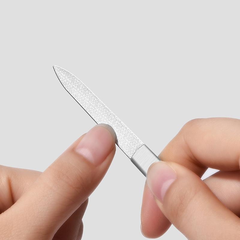 Stainless Steel Nail File with Fillet Tip, Nails Files Easily for Men and Woman