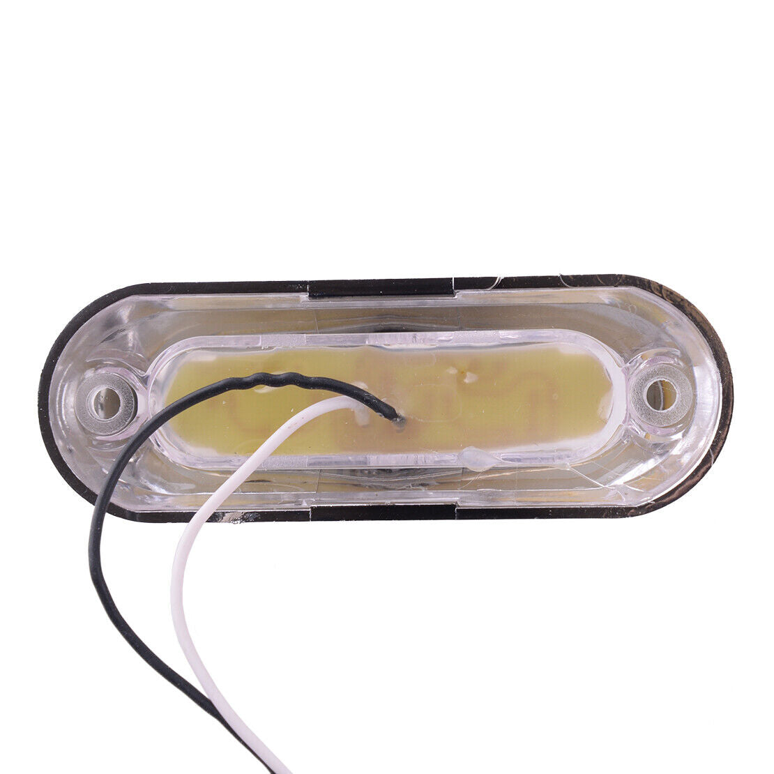 4x White 4-LED Clearance Side Marker Lights Truck Trailer 12V 24V Waterproof Acc
