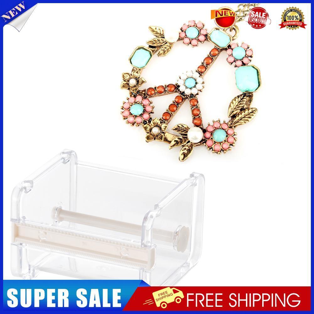 2pcs/Set Tape Dispenser Desktop Tape Cutter+Hollow DIY Photo Album Template