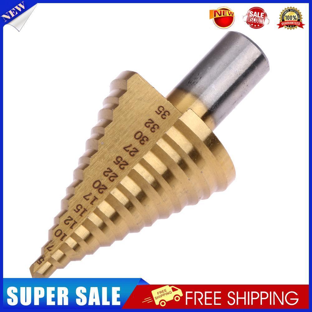 Ti (13 Steps 5 7 10 12 15 17 20 22 25 27 30 32 35MM) High Step Drill Bit