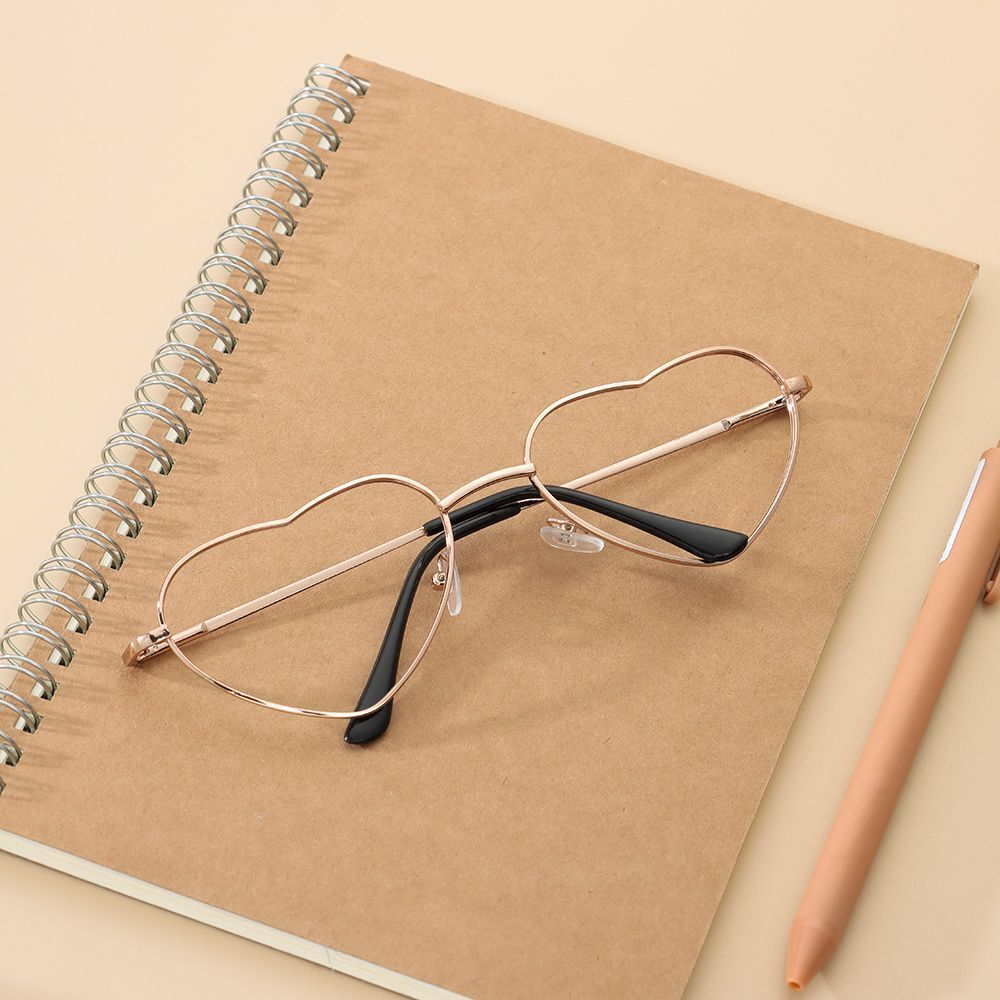 Heart-shaped Frames Photography Eyeglasses Decoration Eyewear Glasses Frame
