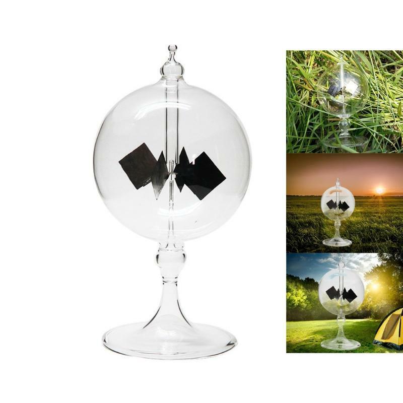 Glass Radiometer Radiation Dosimeter Clear Solar Power Radiometer Vanes Science