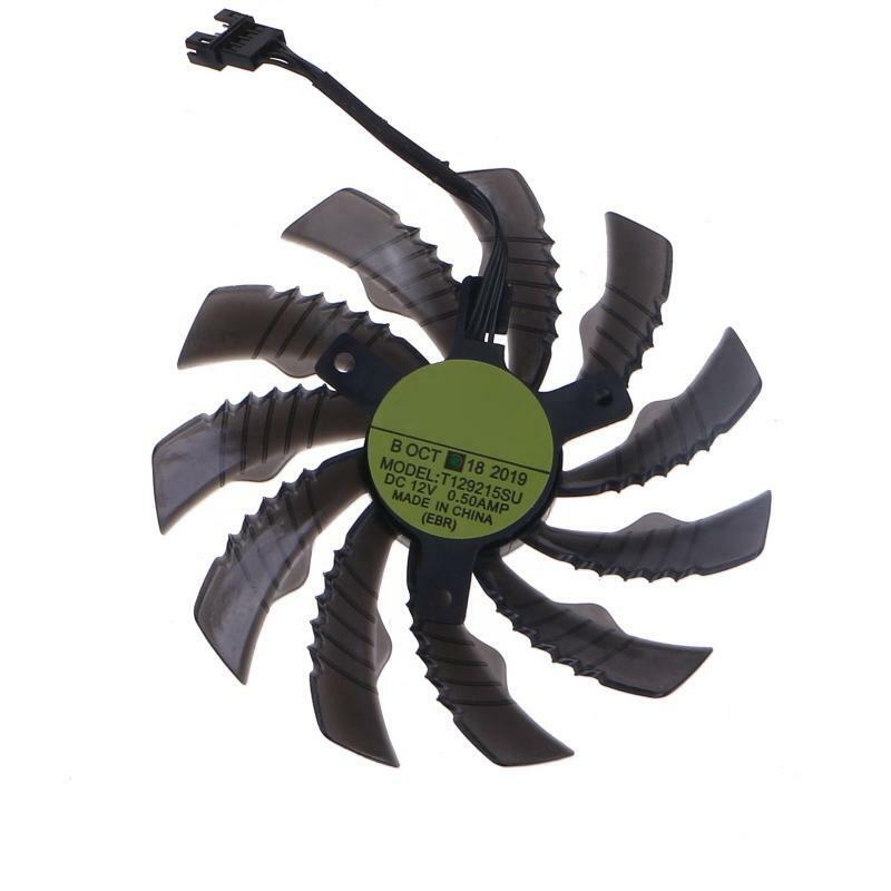 2PCS T129215SU 95MM 4P Cooling Fan For GIGABYTE RX580 XTR GTX1060 Graphics Cards
