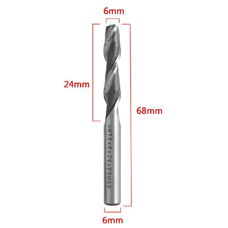 Extra Long 2 Flute HSS & Aluminium End 6mm Mill Cutter CNC Bit Extended New