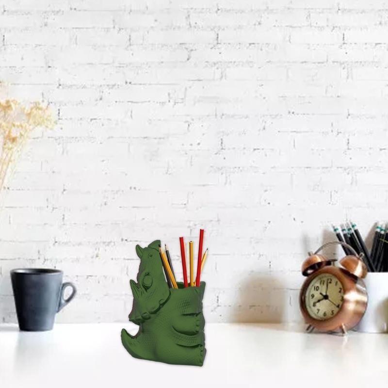 DIY Silicone Dinosaur Flower Pot Storage Box Mold for Succulent Plants Decor