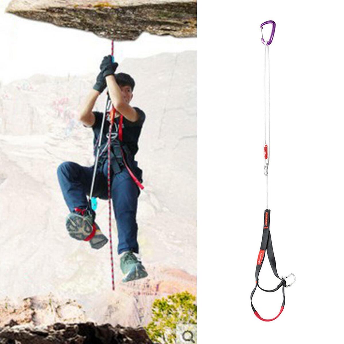 Adjustable Climbing Ascender Sling Foot Loop Ascender for