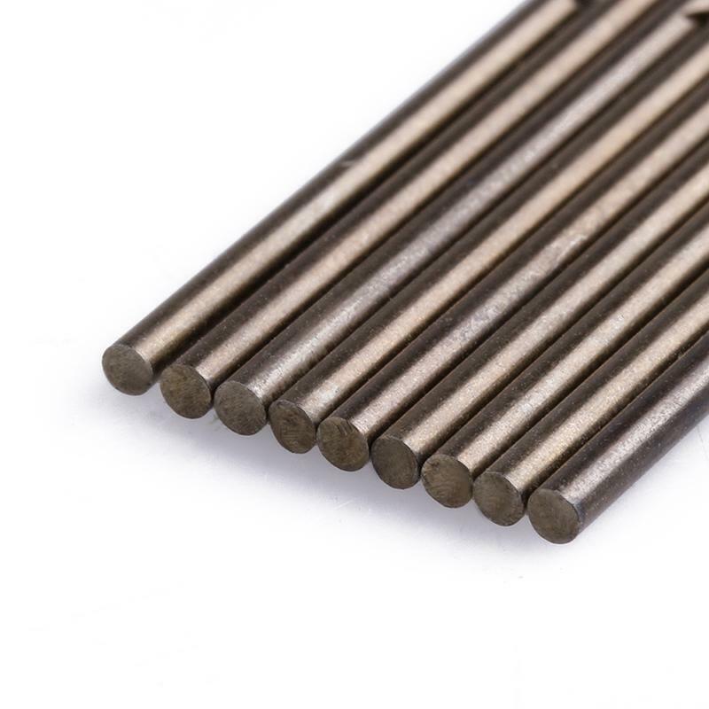 10Pcs 1.5mm M35 Round Shank HSS-Co Cobalt Twist Drill Spiral Drill Bit