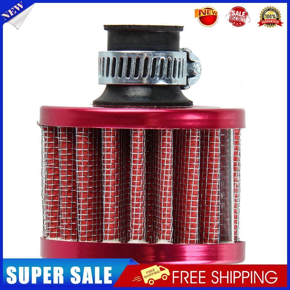 12mm Red Car Motor Cold Air Intake Filter Turbo Vent Crankcase Breather