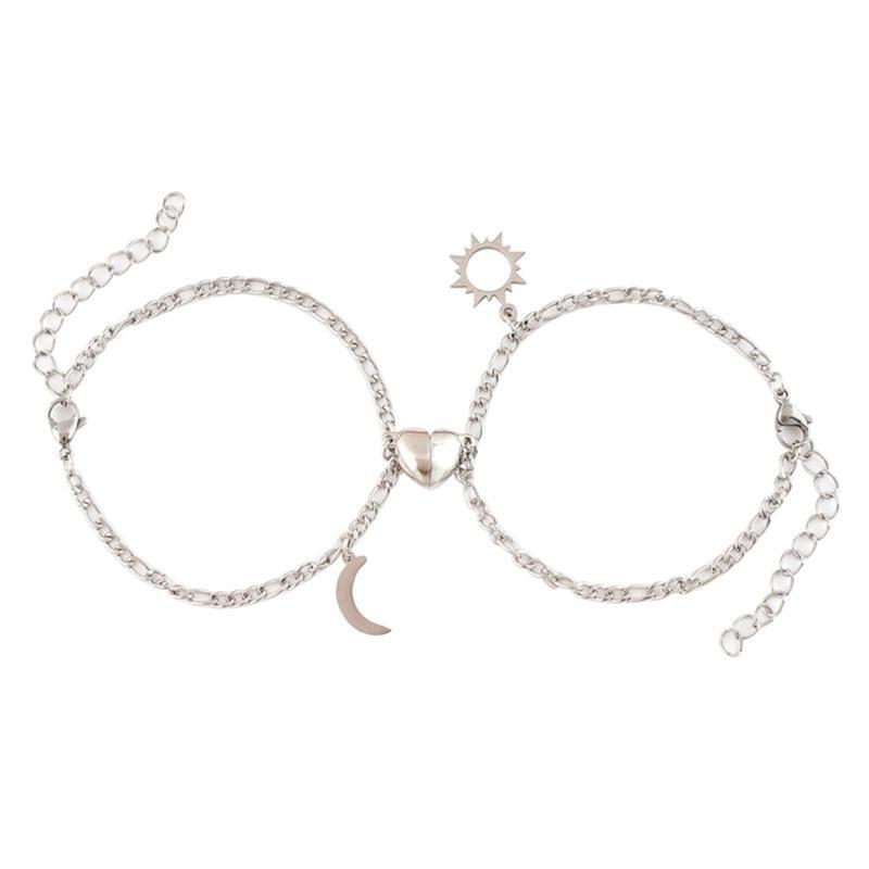 Couples Bracelets Magnet Attraction Relationship Matching Friendship Bracelets