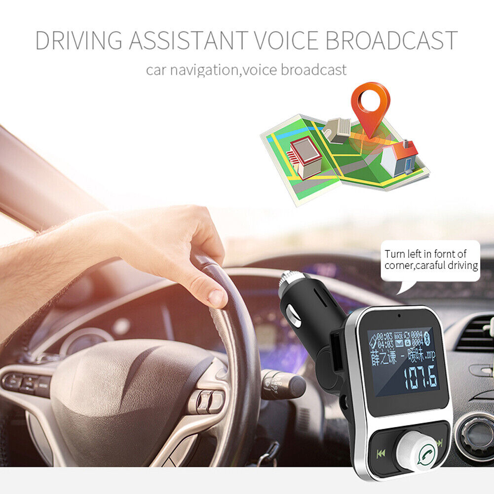 Car MP3 player Bluetooth-compatible handsfree call car cigarette lighter-14