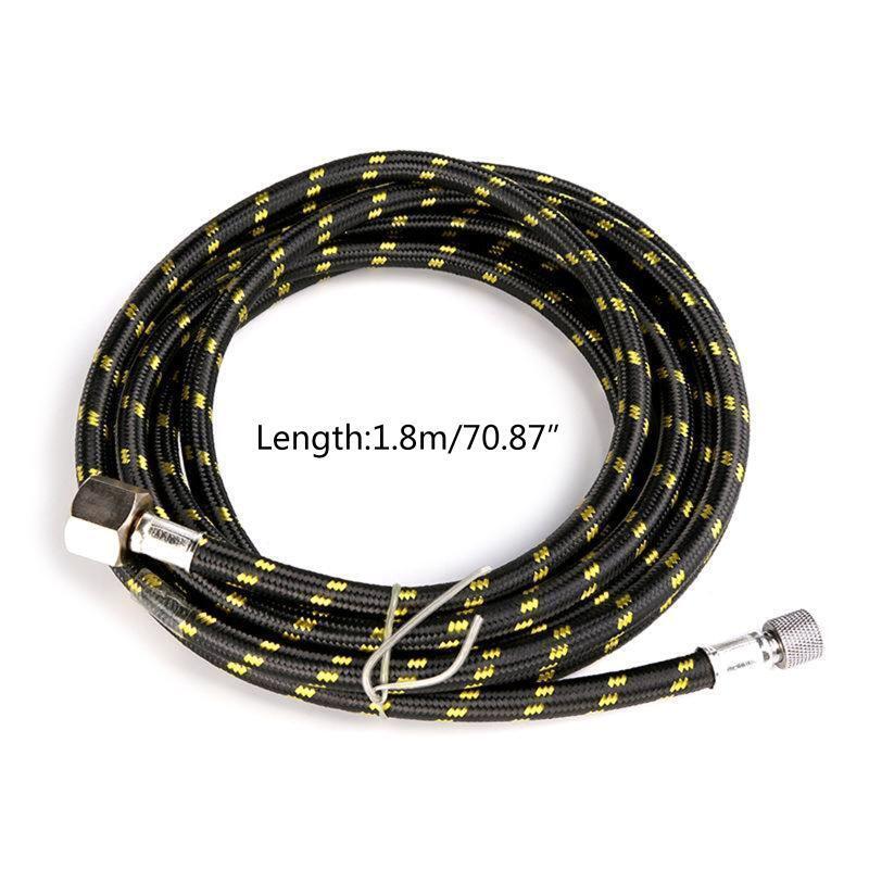 Airbrush Air Hose with 1/8 Size On Both End and Adapter 1/8 Male - 1/4 Female