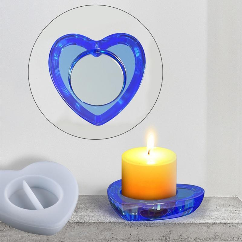 Lovely Silicone Mold Candle Holder DIY Crystal Votive Candle Holder Wedding Deco