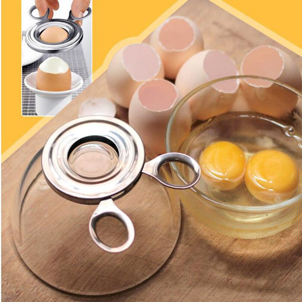 Stainless Steel Boiled Egg Topper Shell Cutter Scissors Eggshell Opener