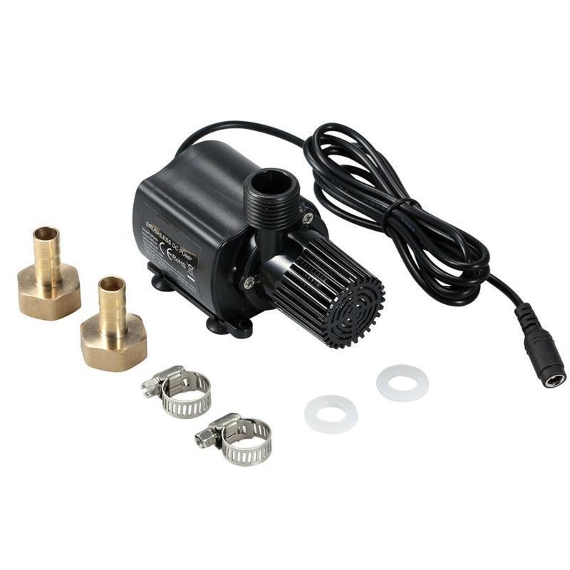 Brushless DC Water Pump Lift 500cm Submersible Fountain Aquarium Circulating