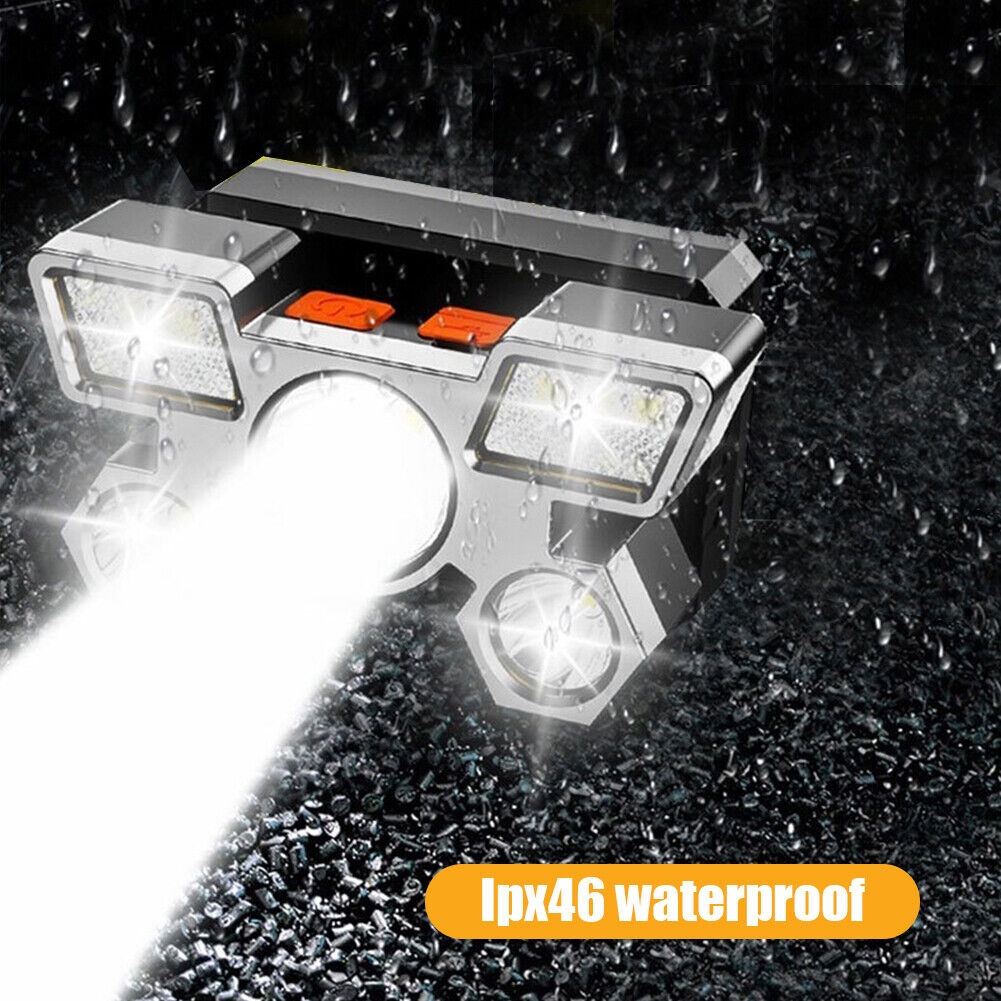 350LM LED Headlamp USB Rechargeable Waterproof Outdoor Fishing Headlight