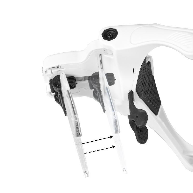 LED Head Magnifier Hands Free Headband Magnifying Glasses with 4 Led Jeweler's