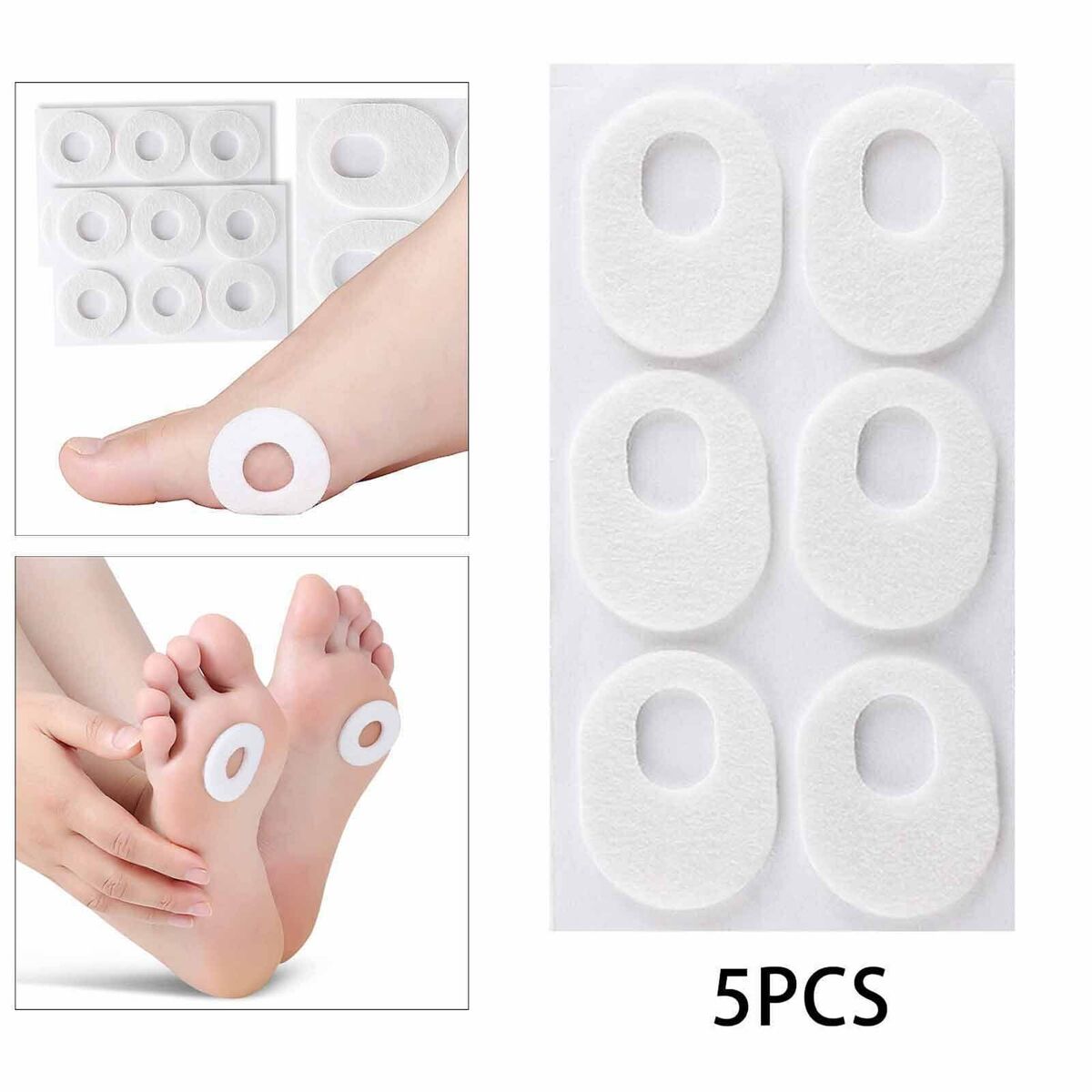 30x Corn Cushion Pads Soft Relief Callus Corn Callus Removal Toe Protectors Corn