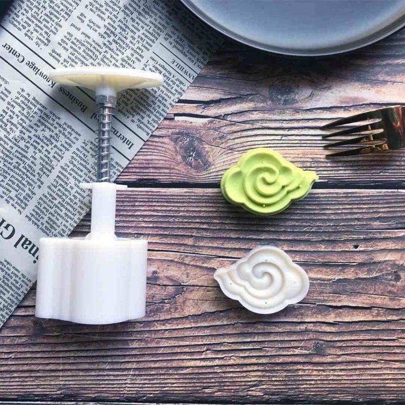 Cookie Cutter Moon Cake Mould with Stamps Mid Autumn Festival DIY Decoration