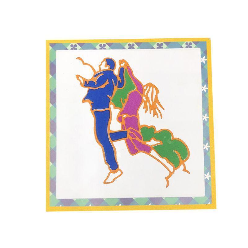 Double Dancer Metal Cutting Dies Stencil Scrapbooking DIY Album Stamp Paper Card