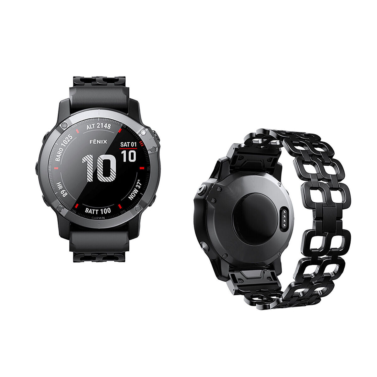 Stainless Steel Watch Strap Band for Garmin Fenix 6X 6X Pro 5X 5X Plus 3HR Watch