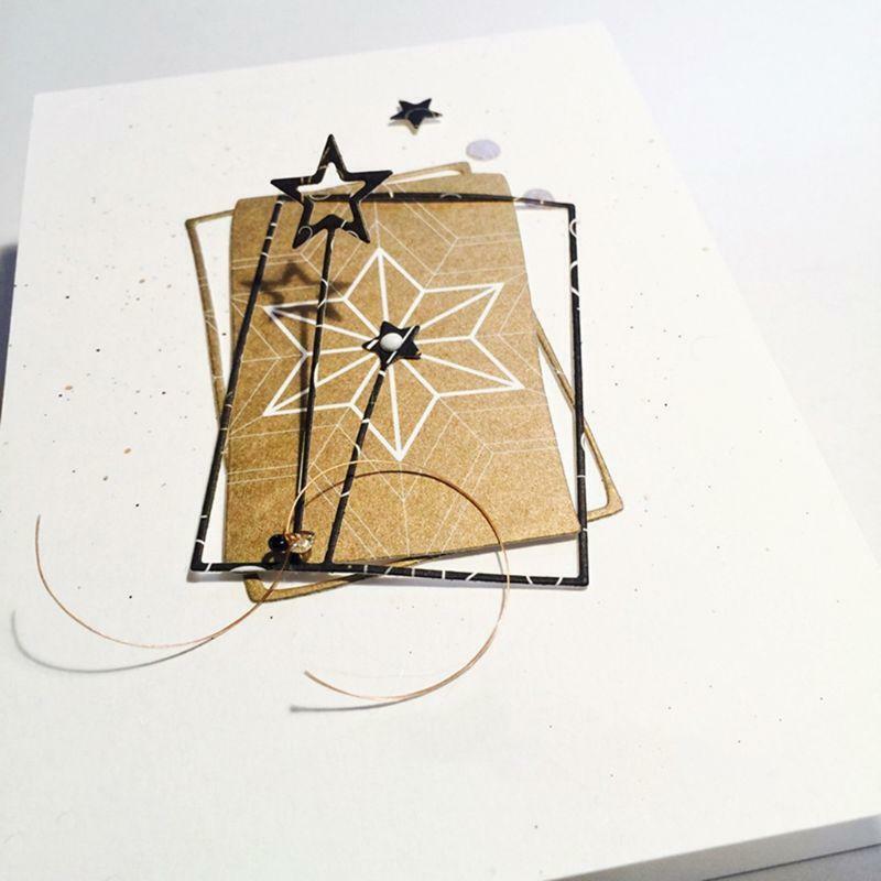 Star Frame Metal Cutting Dies Stencil Scrapbooking DIY Album paper Card Emboss