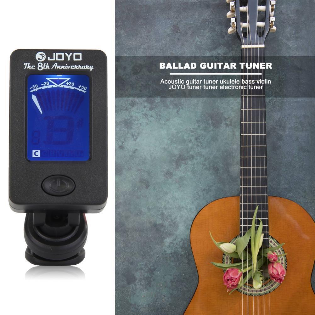 JOYO JT-01 Clip-on Guitar Tuner Violin Ukulele Chromatic Bass Accessories