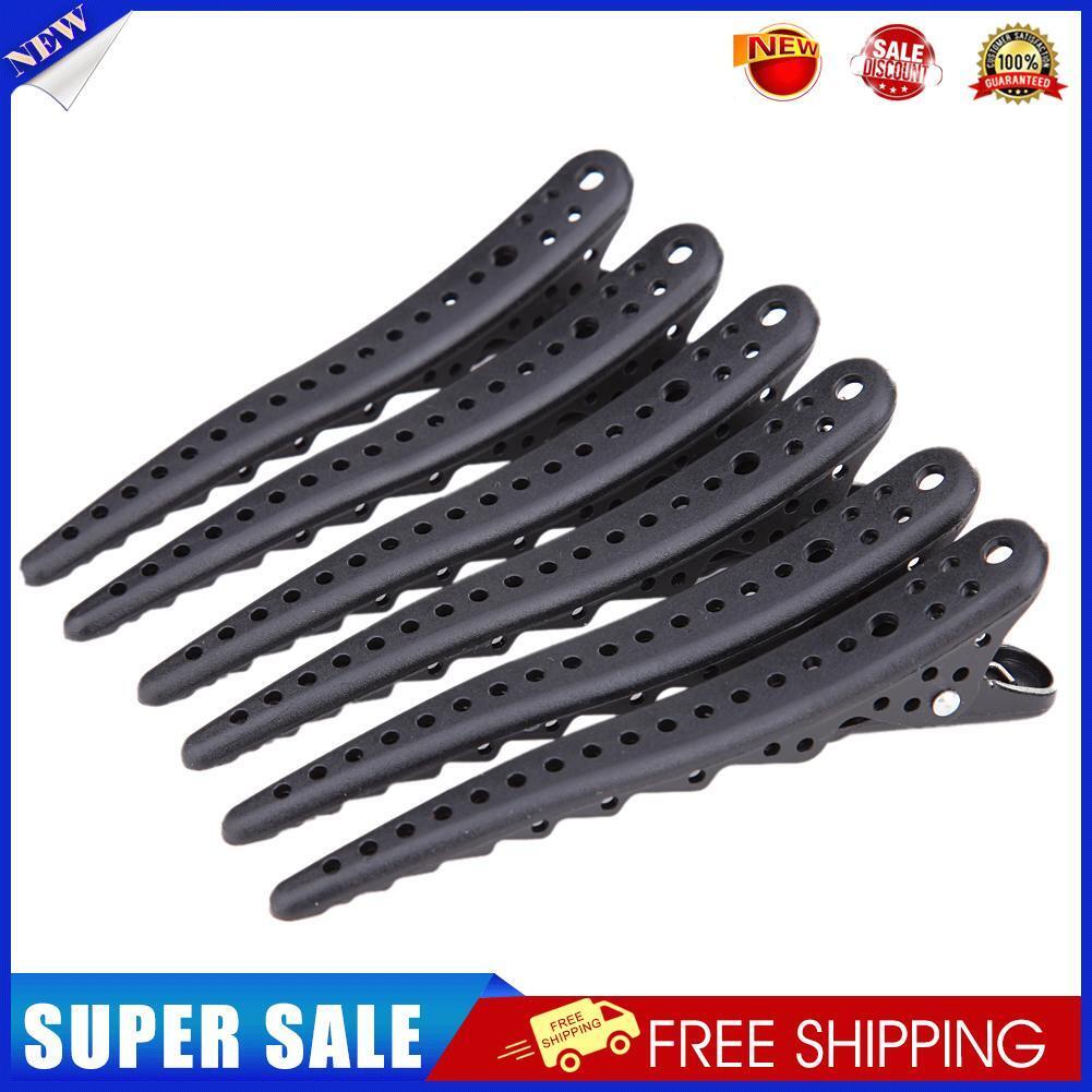 6Pcs Black Hairpin Clip Mouth Salon Hair Tools Accessories Hair Care Stylin