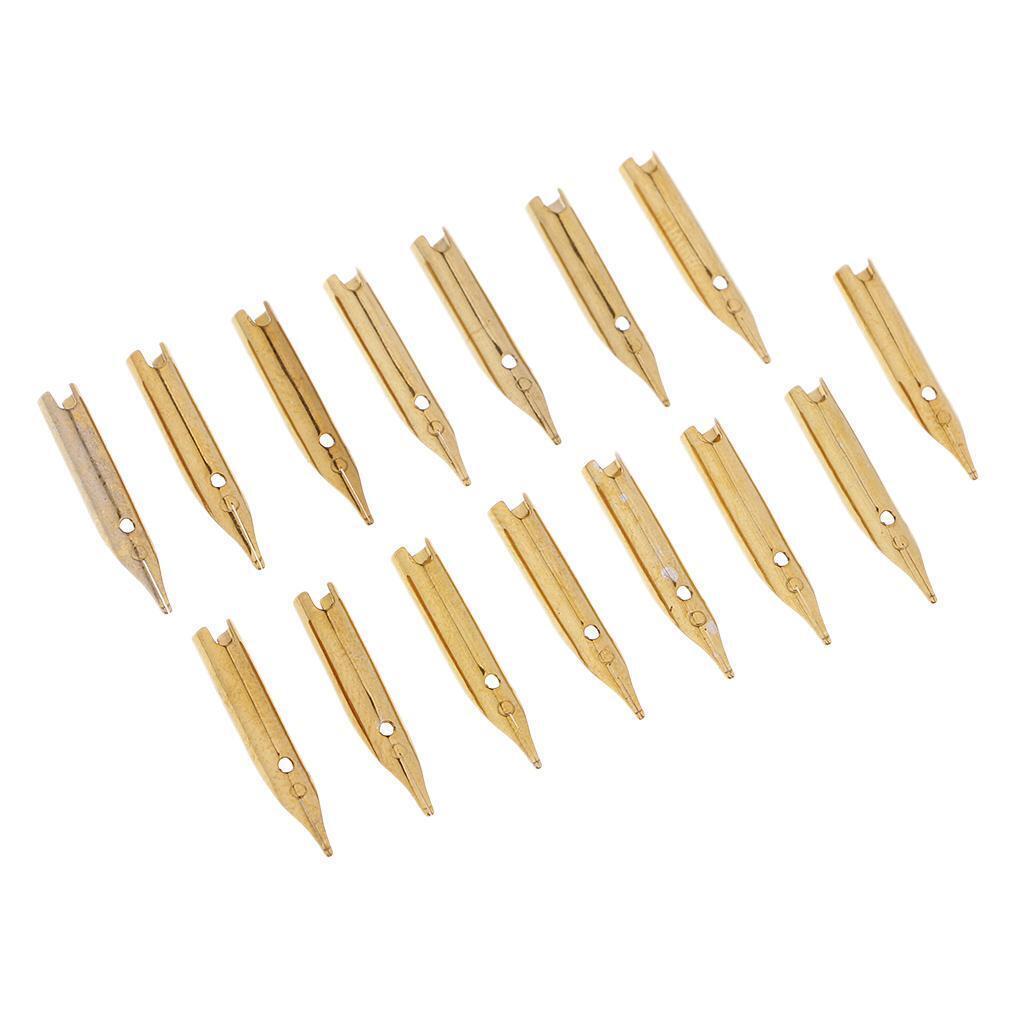 15 Pcs Universal Fountain Pens Nib Pen Tips 0.5 mm for Lettering and Drawing