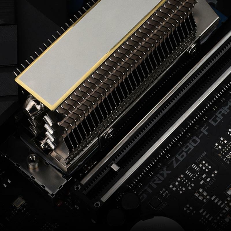 HR-09 2280 M.2 SSD Heatsink Solid Disk Radiator Cooler Pad Fully Electroplated