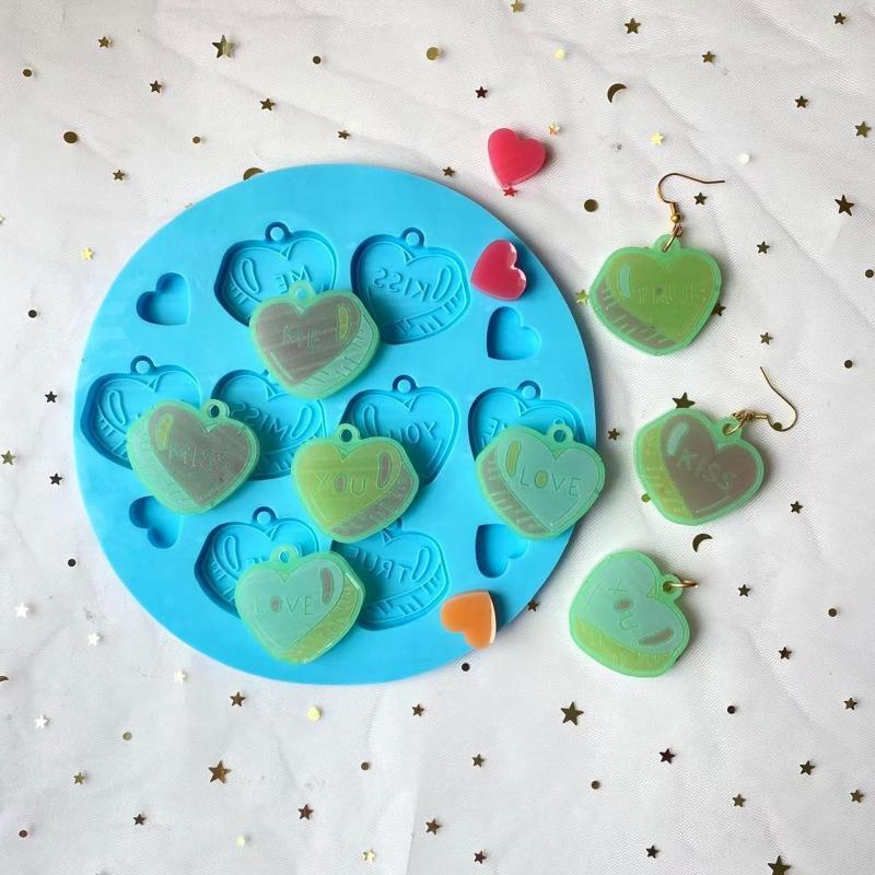 Silicone Pendant Moulds Clay Molds Silicone Keychain Moulds Silicone Material