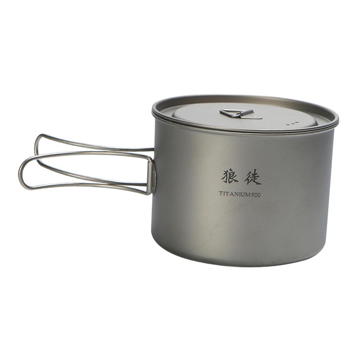 Camping Coffee Mug with Lid Drinking Cups Titanium Water Cup for Trekking