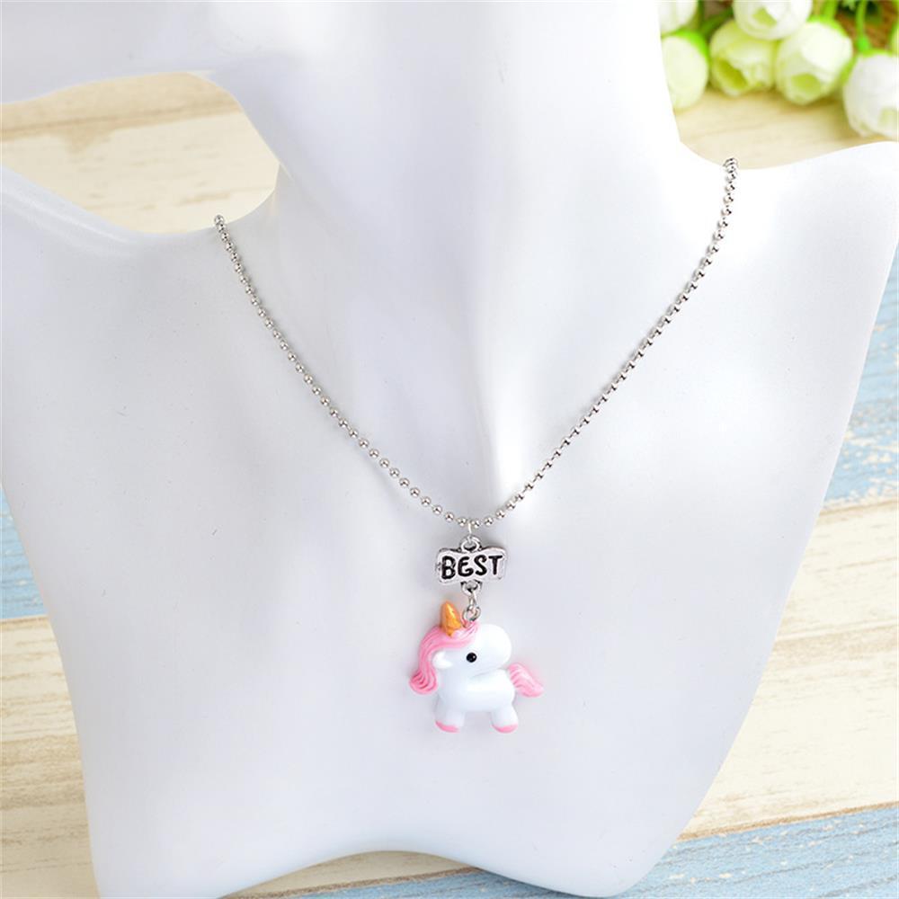 Friend Forever Jewelry New Bff Necklace Bead Chain Unicorn Pendants Friendship