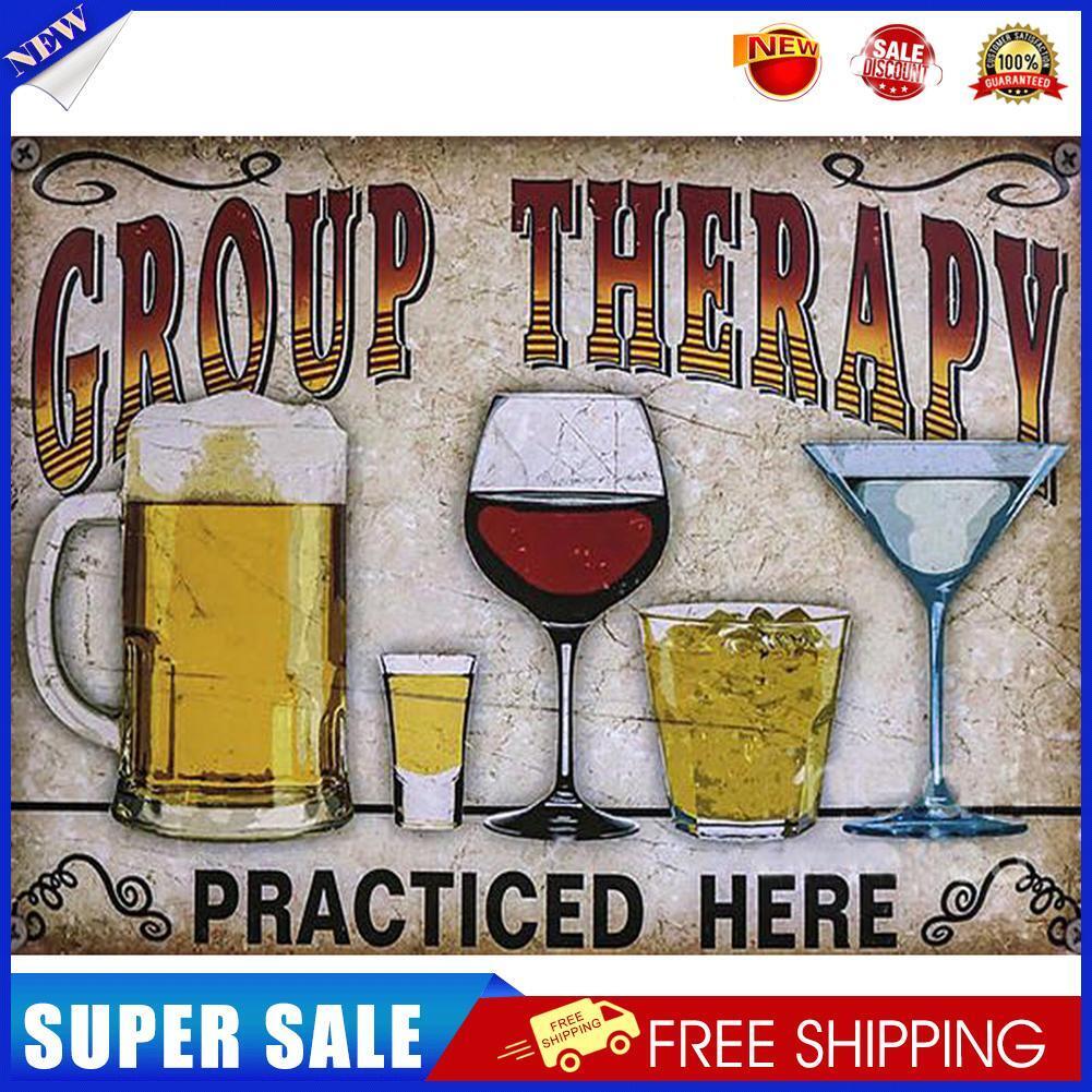 Diamond Painting Beer Wine Glasses 5D DIY Full Round Wall Picture 40x30cm