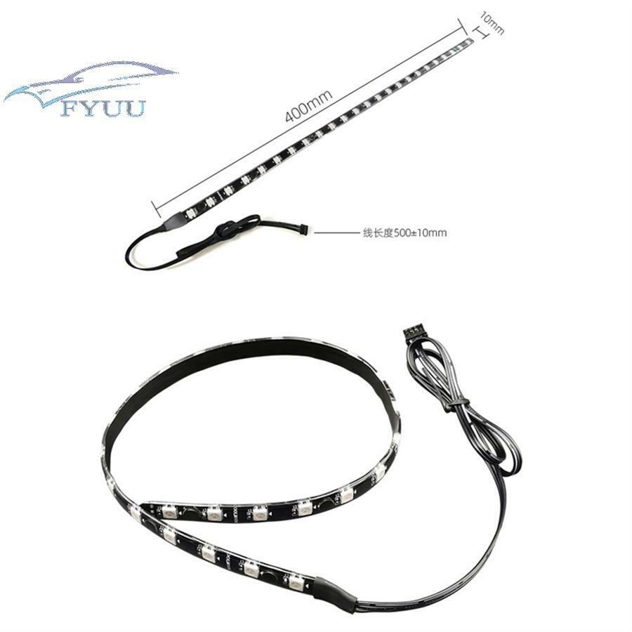 2PCS Magnetic RGB Lighting Strip & 5V 3Pin Remote Control synchronization Music