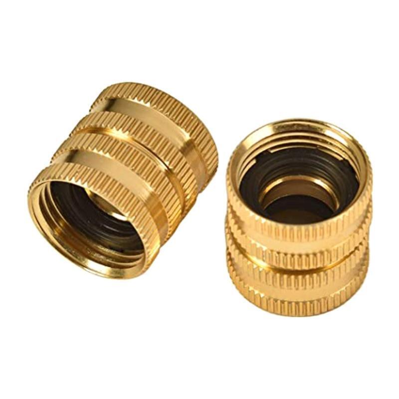 Solid Brass Garden Hose 3/4inch Garden Hose Connector Female to Female