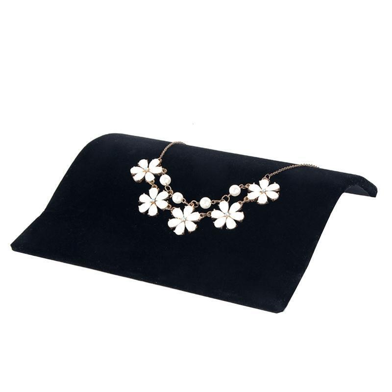 Black Velvet Necklace Bracelet Storage Display Rack Creative Women Pendant Tool