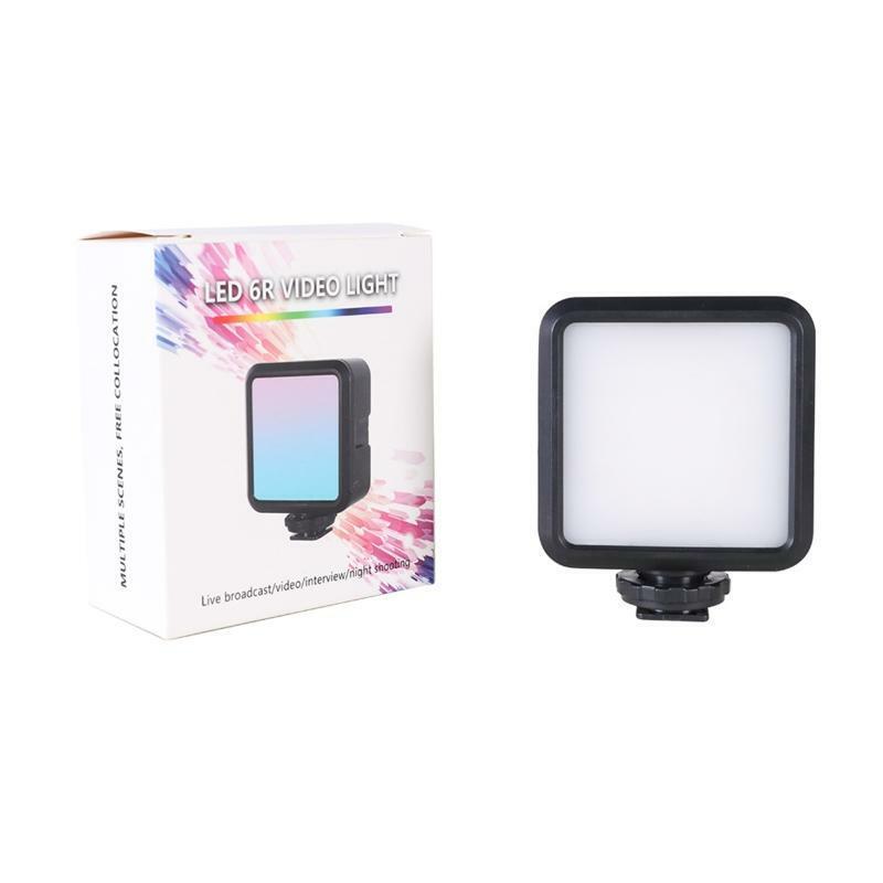 LED Video Lighting 6R Colorful Light for Camera DSLR Phone Laptop Zoom Lighting