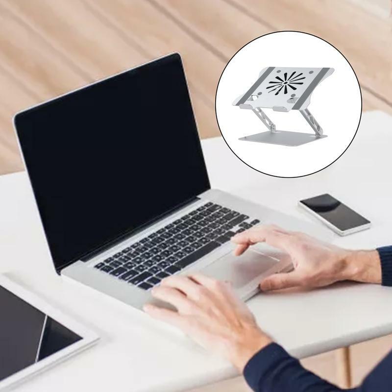 Foldable Holder Bracket Ergonomic Stand Laptop Cooler Fan Riser Stand Portable