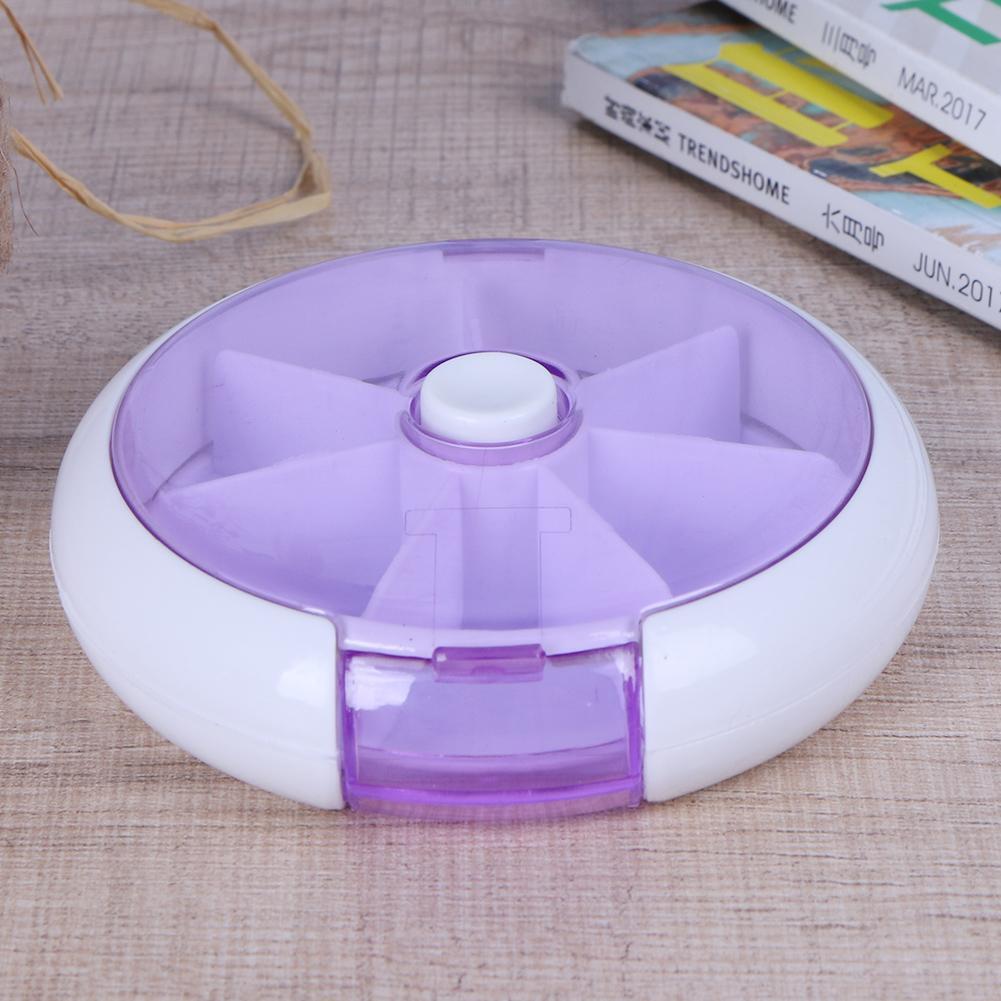 7Day One Week Round Portable Pill Case Medicine Box Storage Organizer(3)