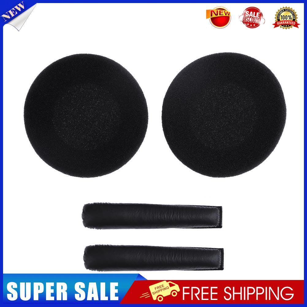 1 Pair Earpads w/Headband Cushions for Sennheiser PX100 PX200(Black)